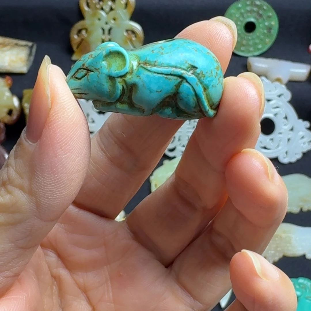长***爷瓷片精美摆件挂件