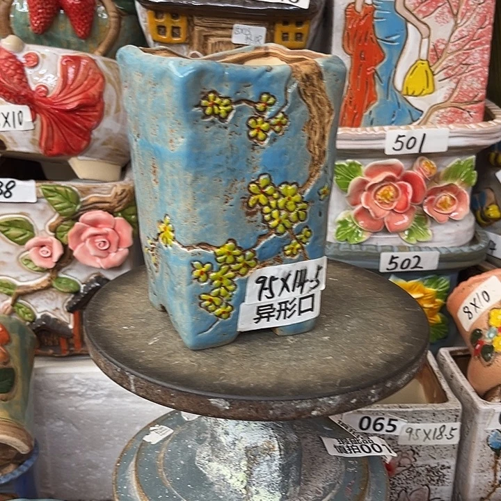 粗陶材质多肉花盆