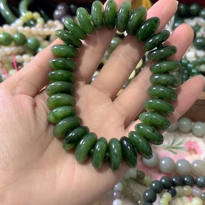 和田玉（糖玉）未镶嵌手链和田玉碧玉