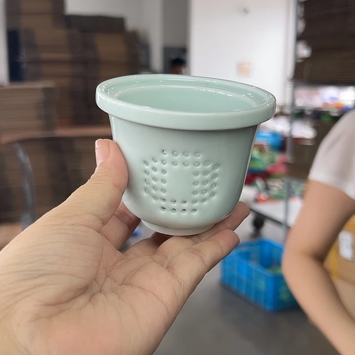 龙泉云间青瓷小米茶器