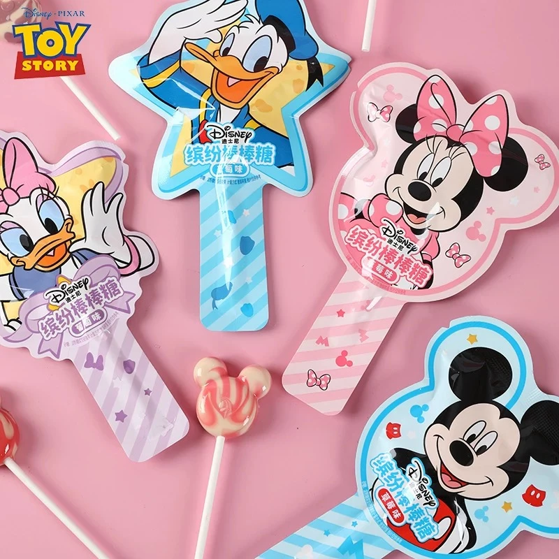 迪士尼米奇米妮卡通棒棒糖儿童网红果味糖果零食生日六一糖果