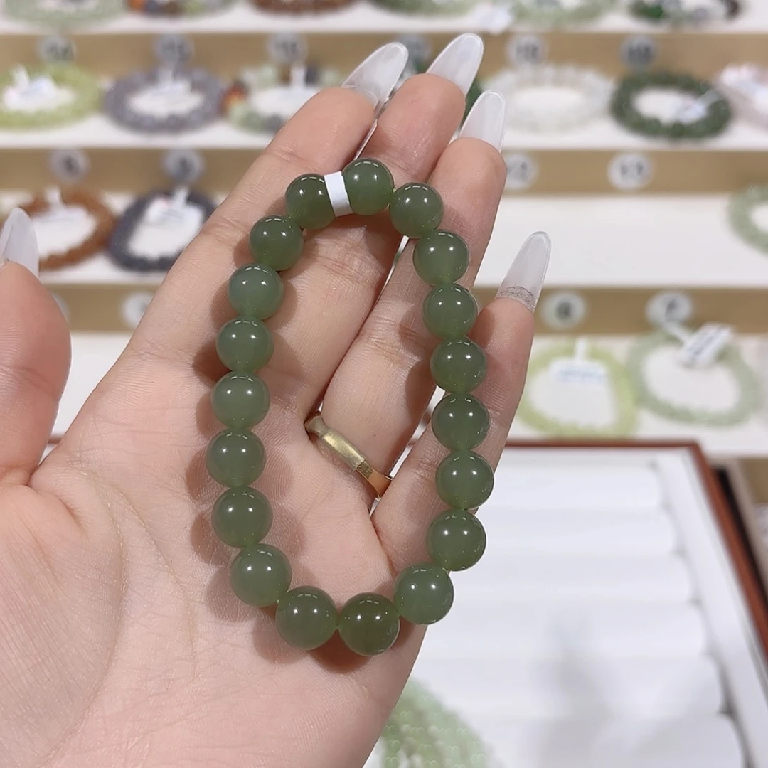 和田玉手链未镶嵌幸****?y