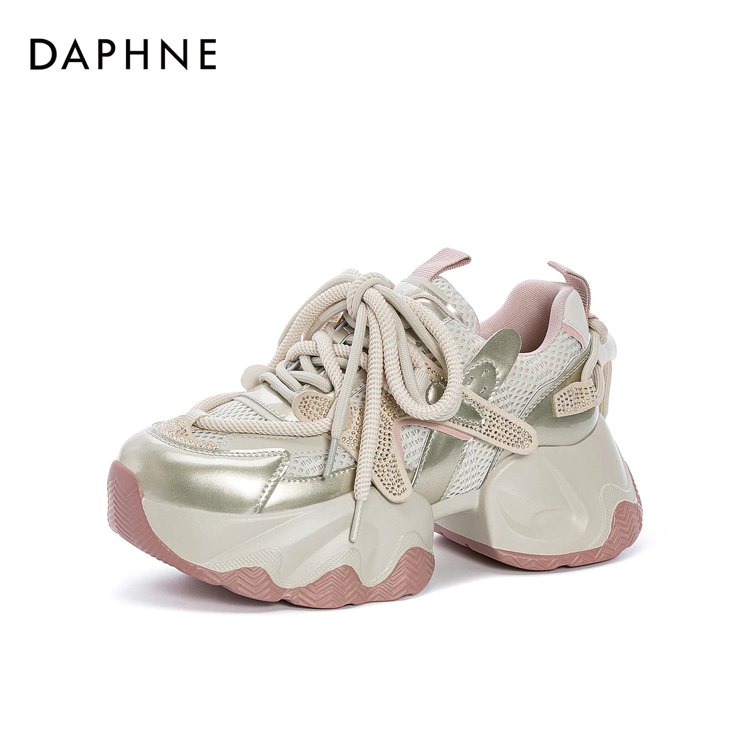 达芙妮新款厚底老爹鞋2025春季增高显脚小日常出行时尚休闲鞋女鞋