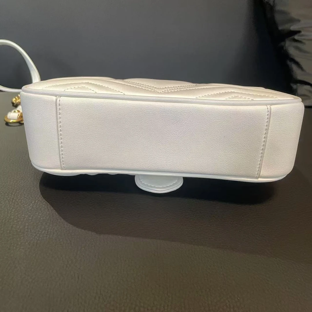 时尚潮流真皮新款女包斜跨包手提包 蒙蒙 10649 白色