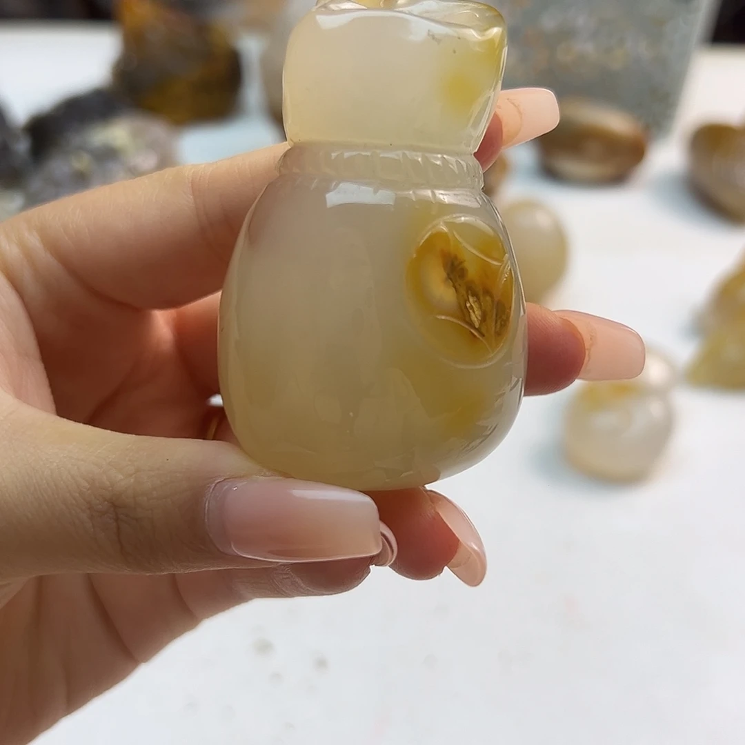 玛瑙/玉髓未镶嵌项链