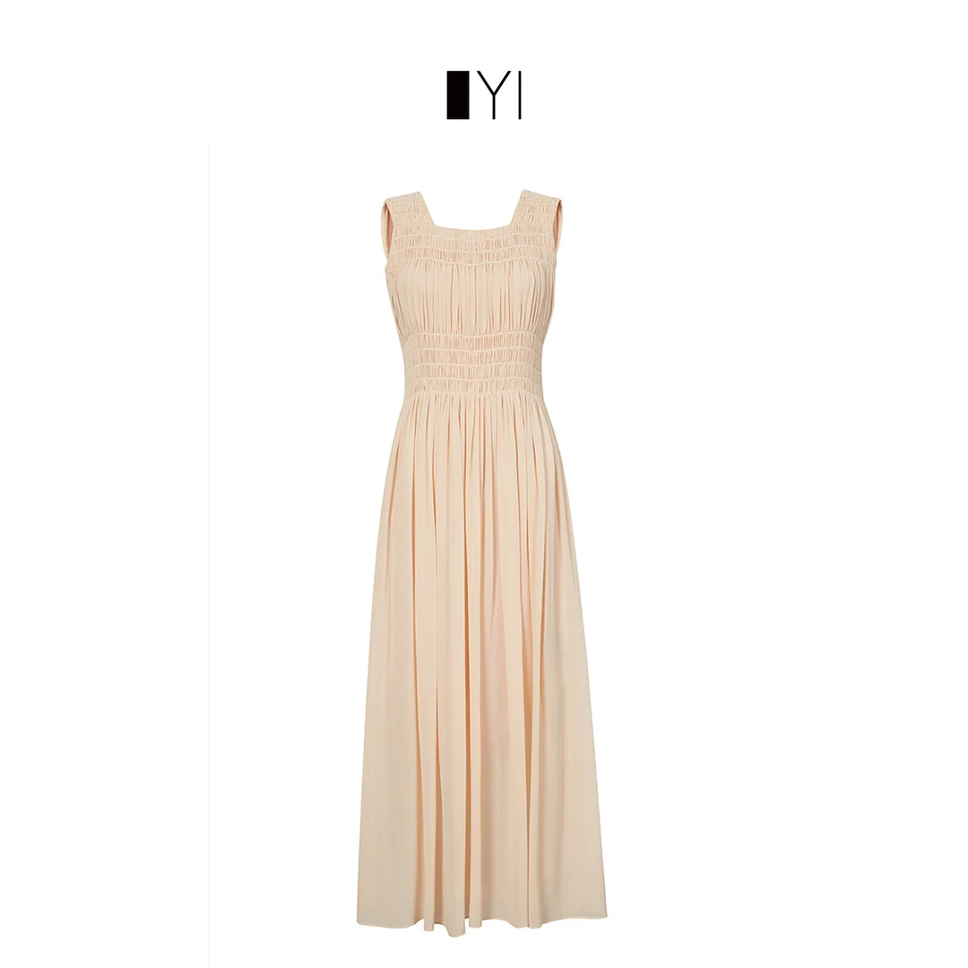 YI桑蚕丝吊带连衣裙YDR23585