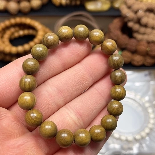 手串/手链维腊木（绿檀）精品绿檀单圈10m