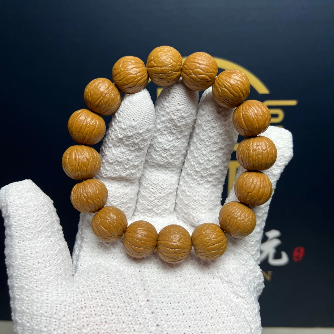 聚宝盆猴头核桃手串-已打底 精选全品无瑕-原皮原色【送盘玩工具】
