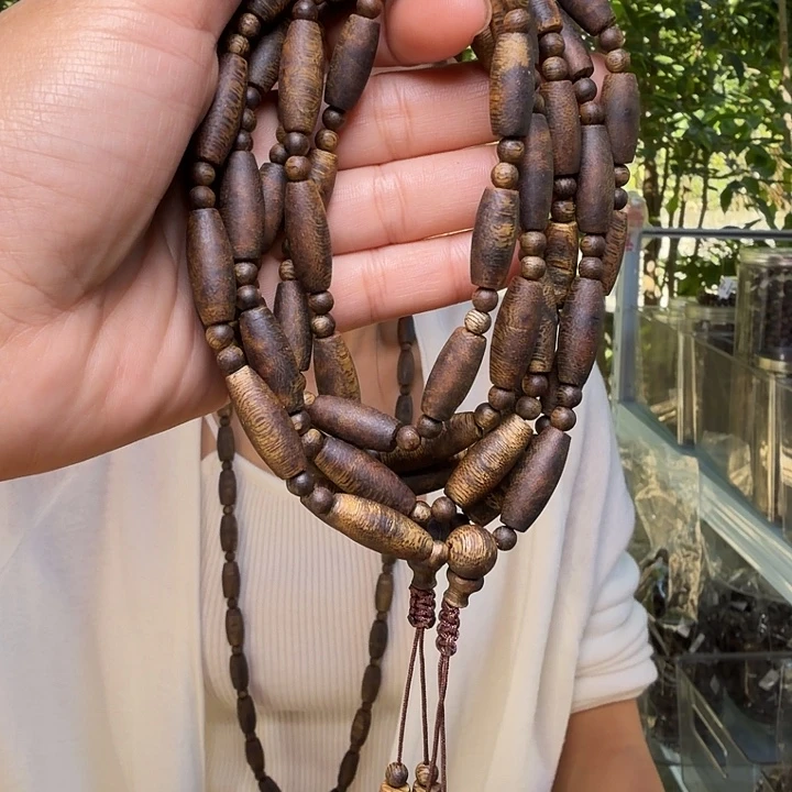 手串沉香高山老树虎斑紫奇天然留疤天珠多样性发其一