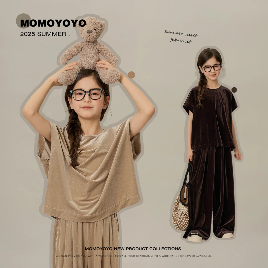 辰辰妈【低调美学】亲子休闲气质宽松显瘦中大童家居服两件套 7759D