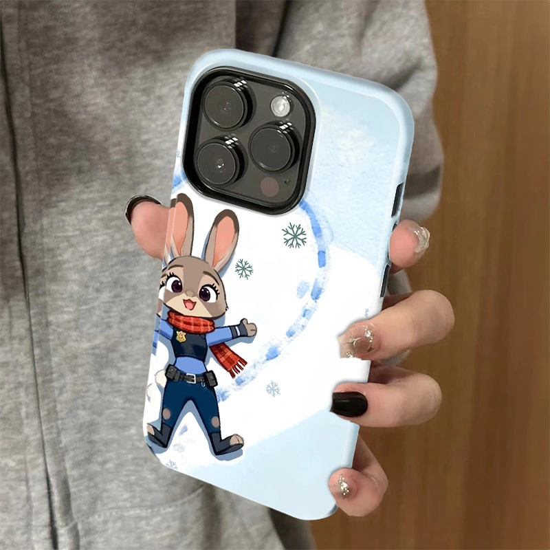 爱心朱迪适用苹果vivo华为oppo小米iPhone17菲林二合一防摔手机壳