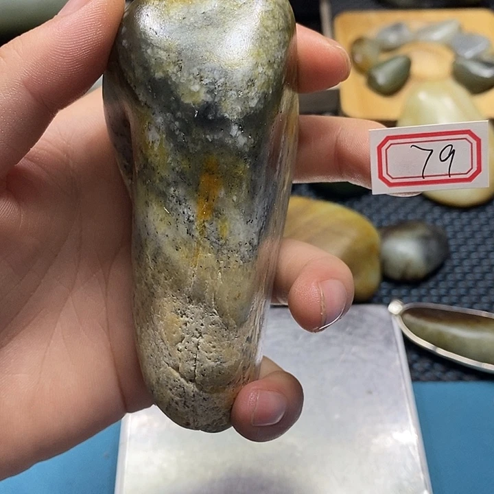 和田玉未镶嵌挂件79