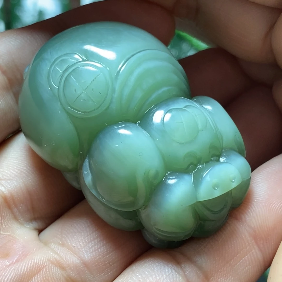 和田玉（碧玉）未镶嵌把件