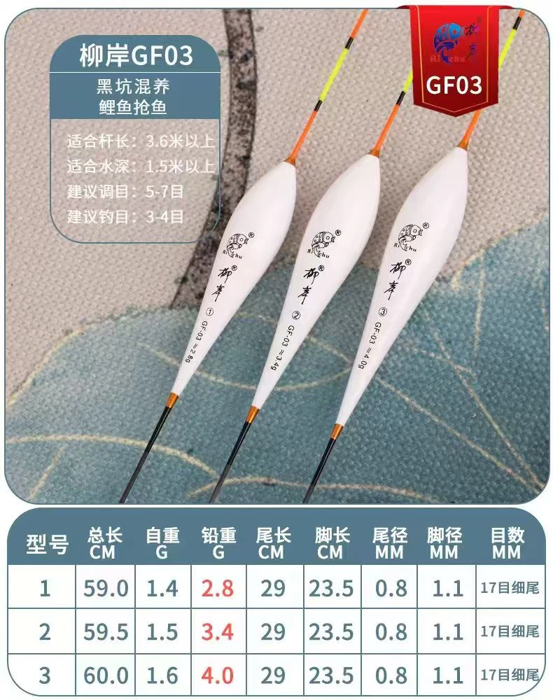 柳岸GF03孔雀羽浮漂，前期和后期