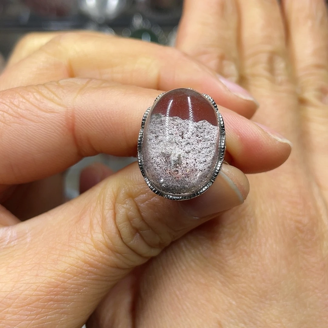 【闪购商品】水晶珠宝半成品银S925镶嵌戒指