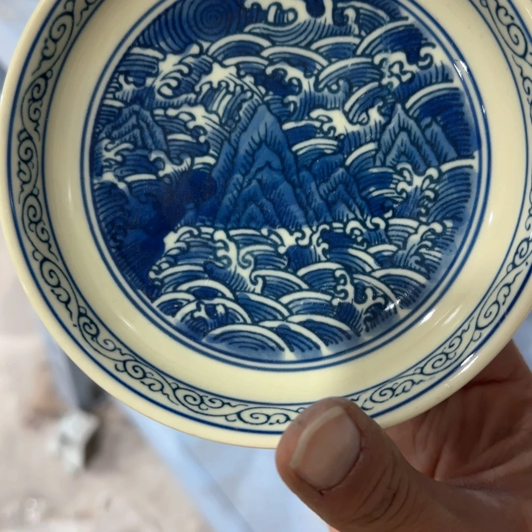 瓷片摆件手绘瓷器全部处理