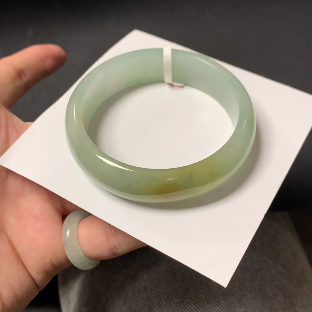 翡翠未镶嵌手镯31号55.5