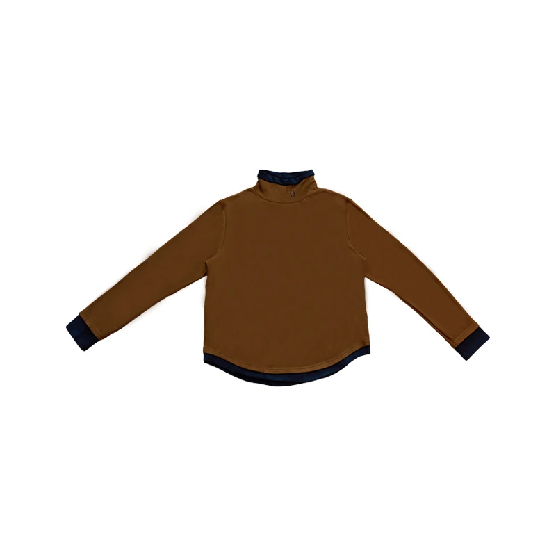 【U.M】O泡立领拼色超能源保暖纱长袖保暖上衣