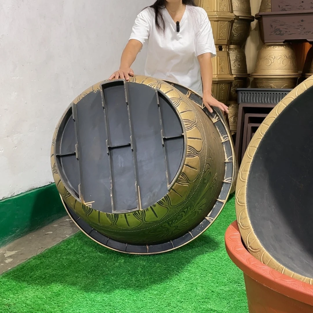 园盆古铜一米一个