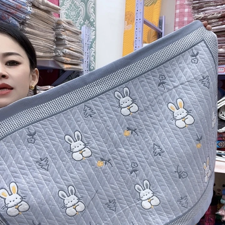 棉紫灰色小兔子纯棉