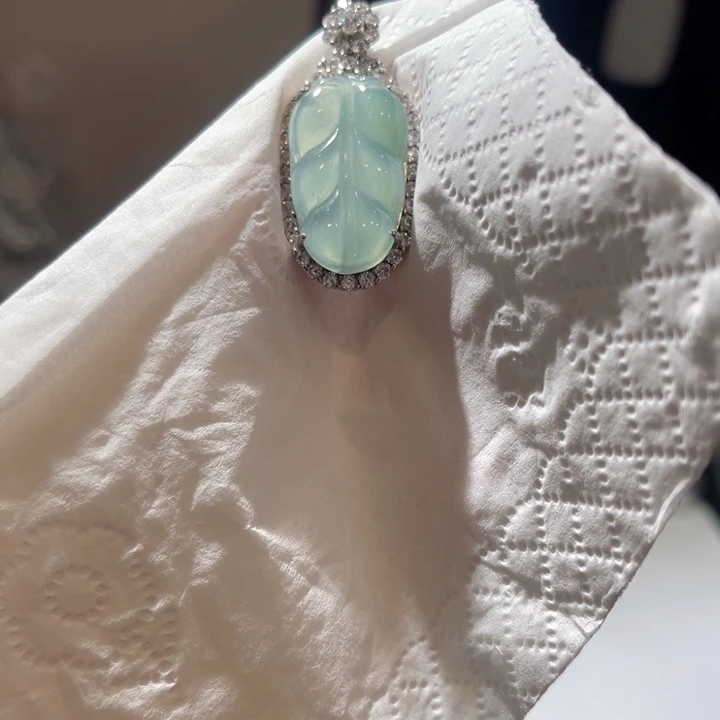 翡翠银S925镶嵌颈饰圈*人