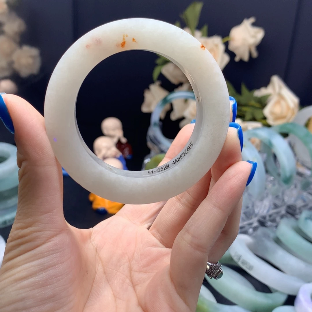 丁***庚未镶嵌翡翠手镯定制翡翠55