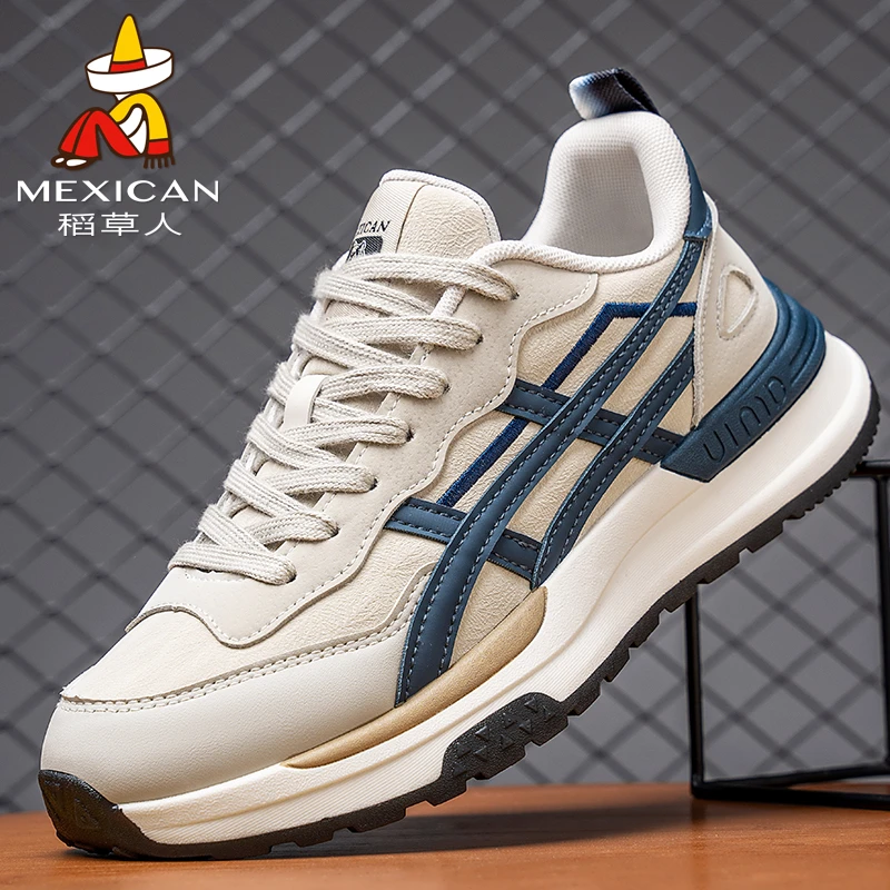 21号稻草人男鞋新款防滑复古运动休闲鞋百搭阿甘鞋超轻减震跑步鞋