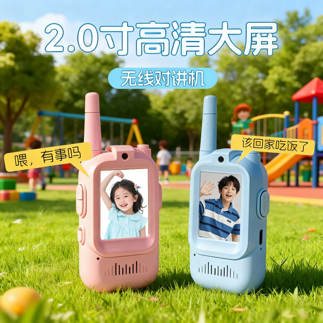 视频对讲机宝宝3-6岁无线传呼亲子户外远距离互动玩具儿童