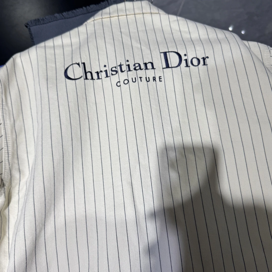 未使用 DIOR/迪奥 条纹 牛仔夹克