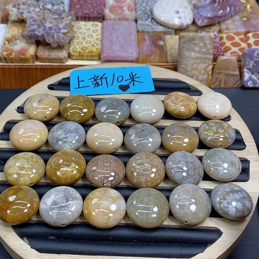 【闪购商品】硅化珊瑚（珊瑚玉）颈饰未镶嵌K3