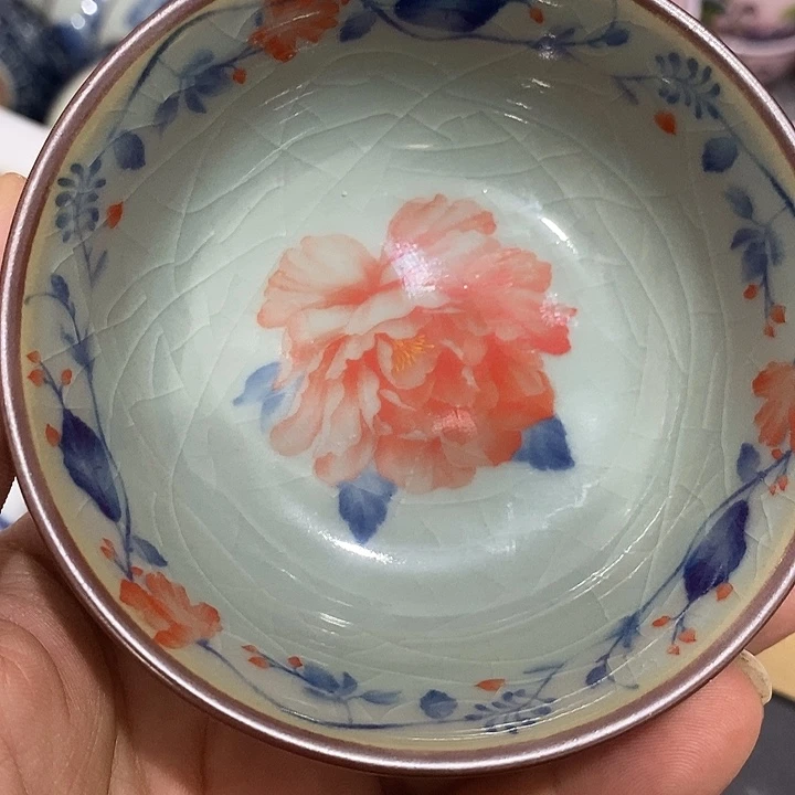 摆件景德镇陶瓷主人杯2355