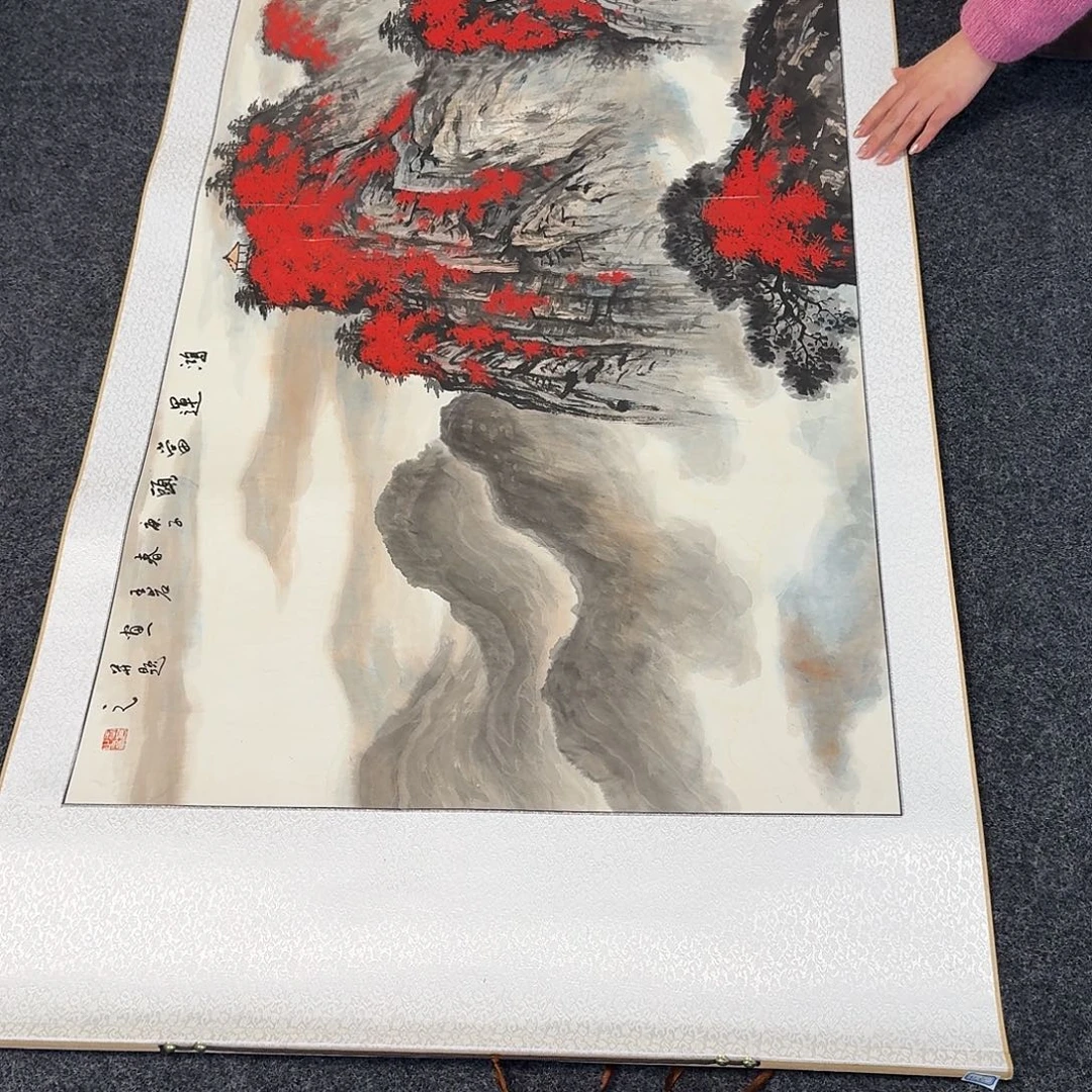 纯手绘国画作品好看四尺