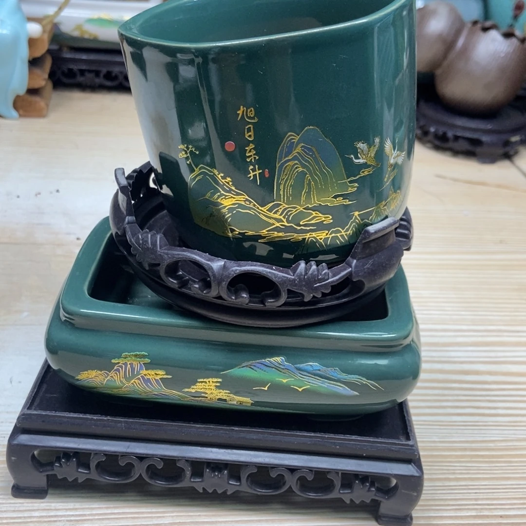 瓷片陶瓷花盆陶瓷艺术