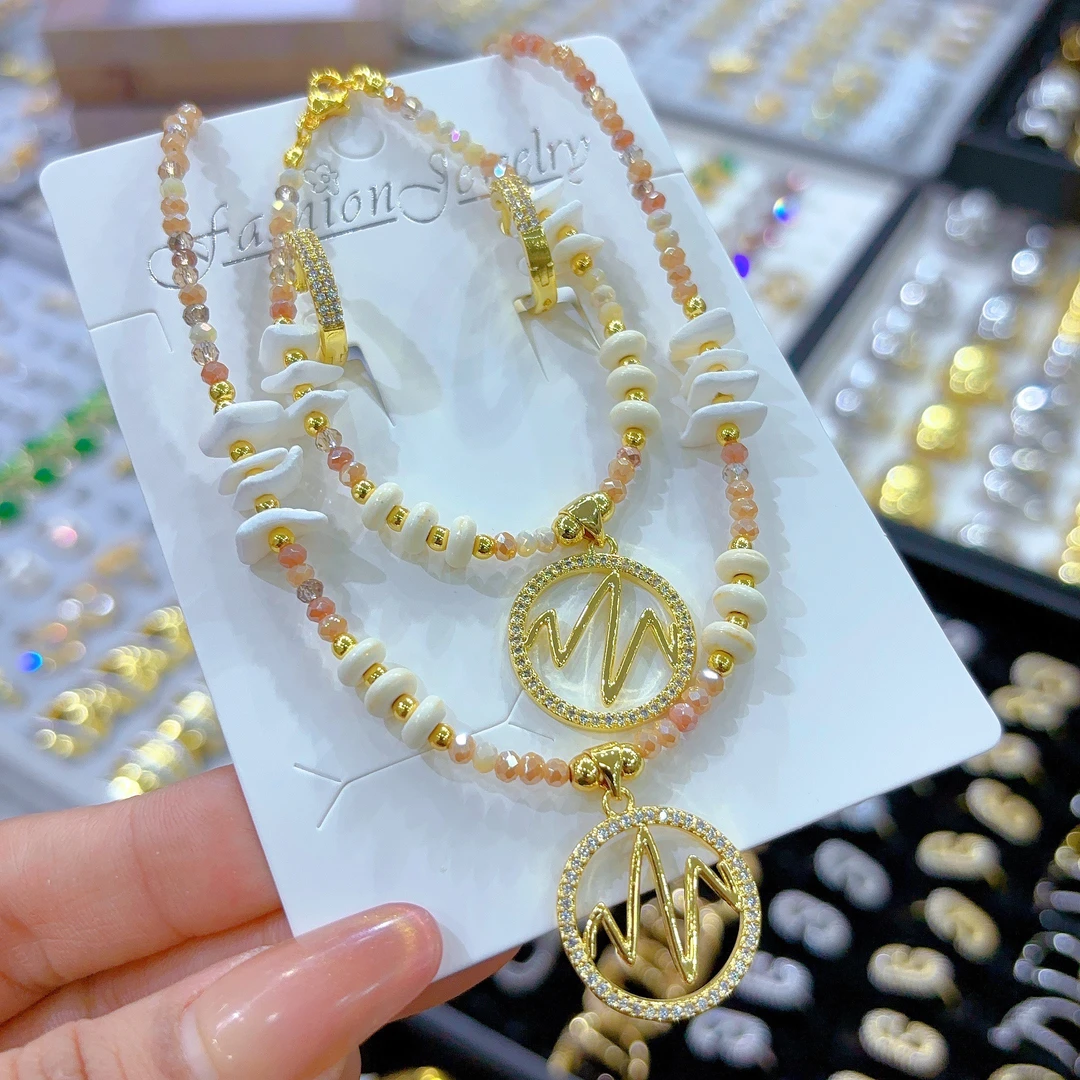 钛钢项链 纯手工款编织项链501-21-2时尚彩色百搭轻奢气质精美美·