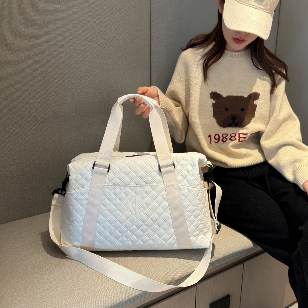 短期旅行包包女士大容量手提包轻便套拉杆行李包外出旅行袋健身包