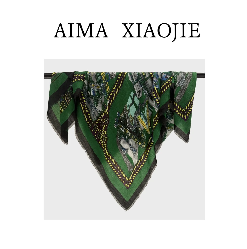 爱玛小姐【碧野神驹】戒指绒披肩旅游保暖百搭气质轻奢高级复古百搭