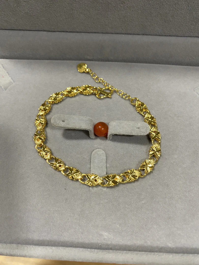 A656阿文专属金色精工手链 玛瑙珠 渡金 饰品多样性发货