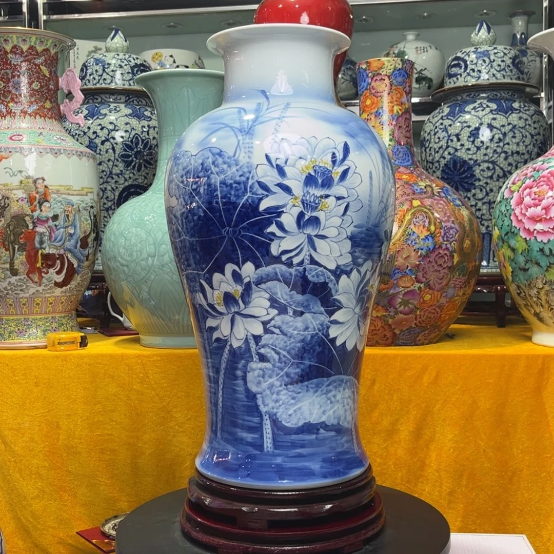 景德镇陶瓷花瓶摆件平*
