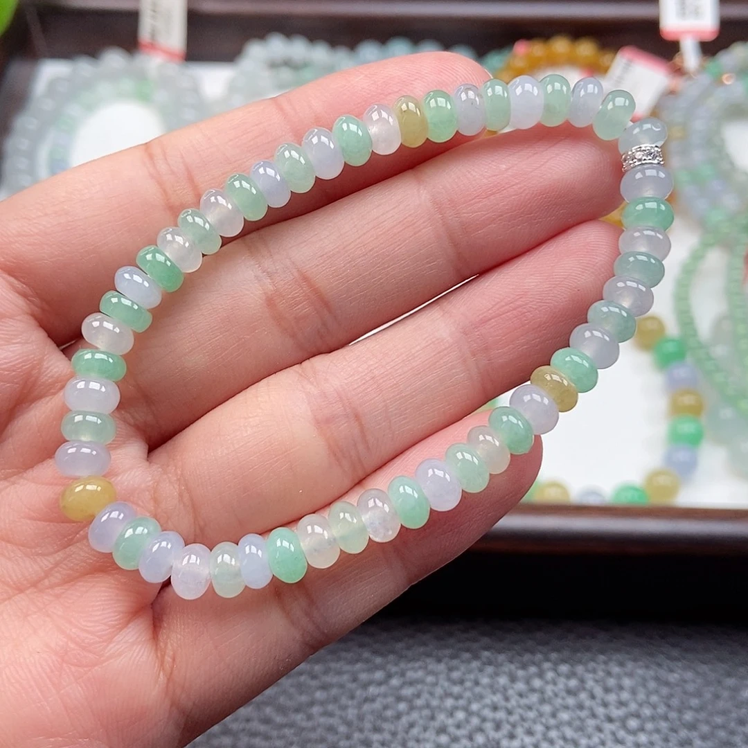 翡翠未镶嵌手链卡6