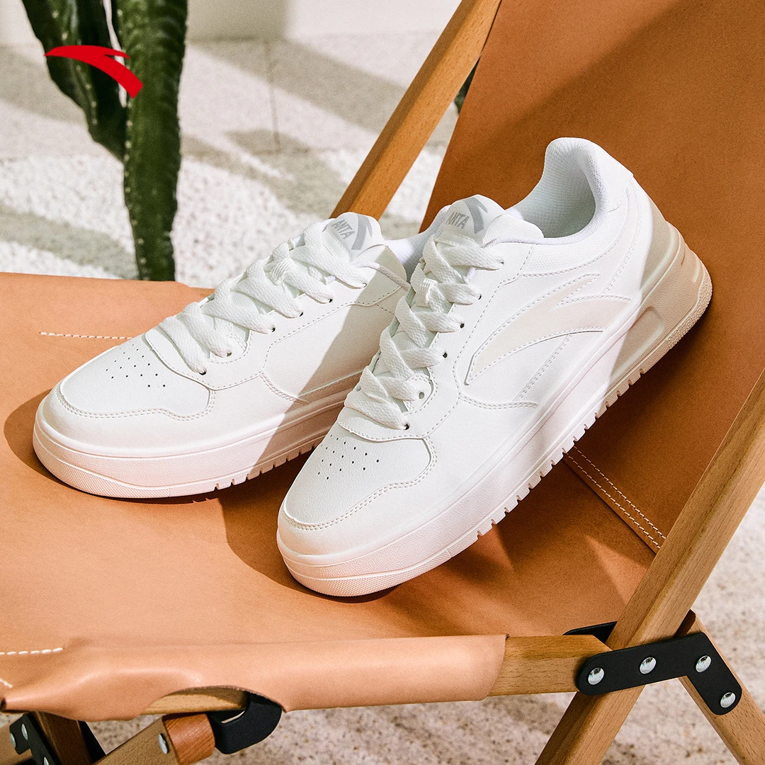 安踏轻松1.5板鞋男女鞋休闲软底防滑情侣百搭运动小白鞋经典板鞋