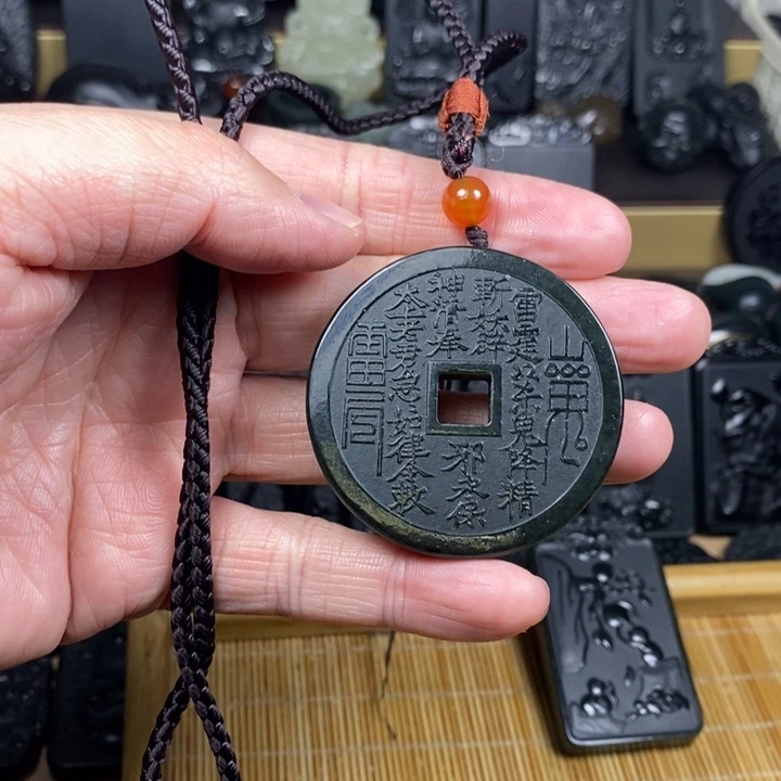 和田玉（青玉）未镶嵌颈饰