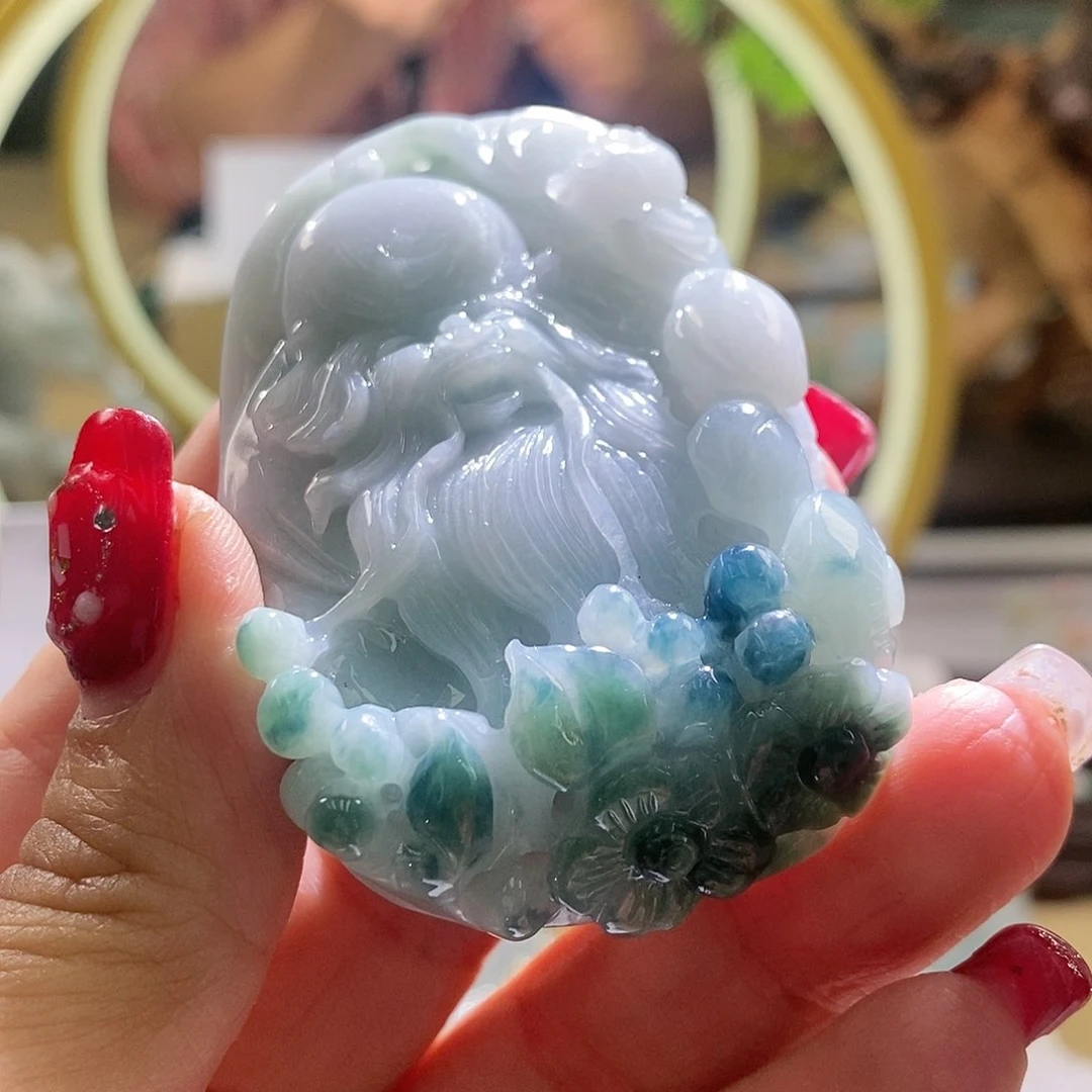 【闪购商品】翡翠颈饰未镶嵌寿星