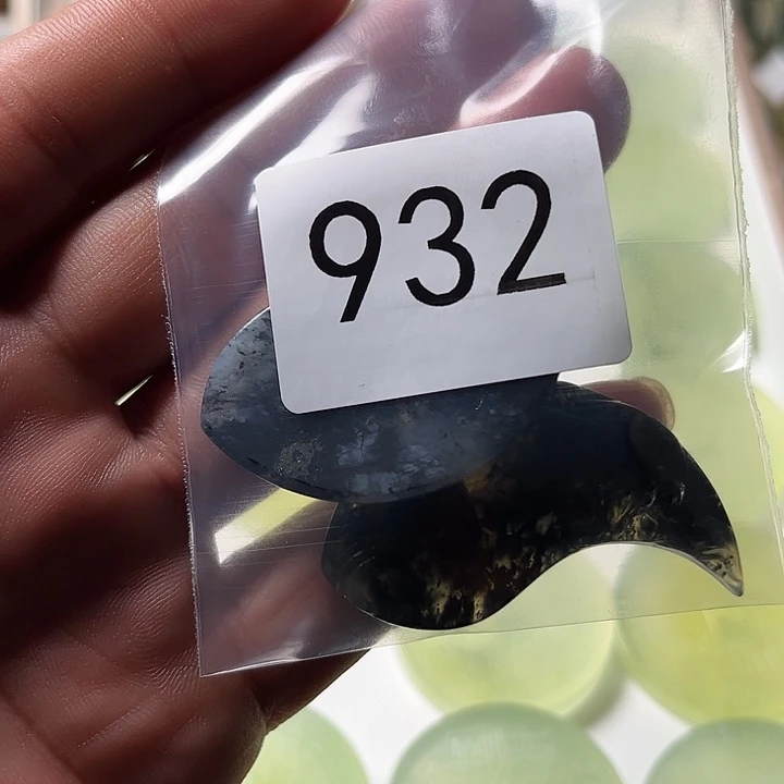 蛇纹石玉合金颈饰7*