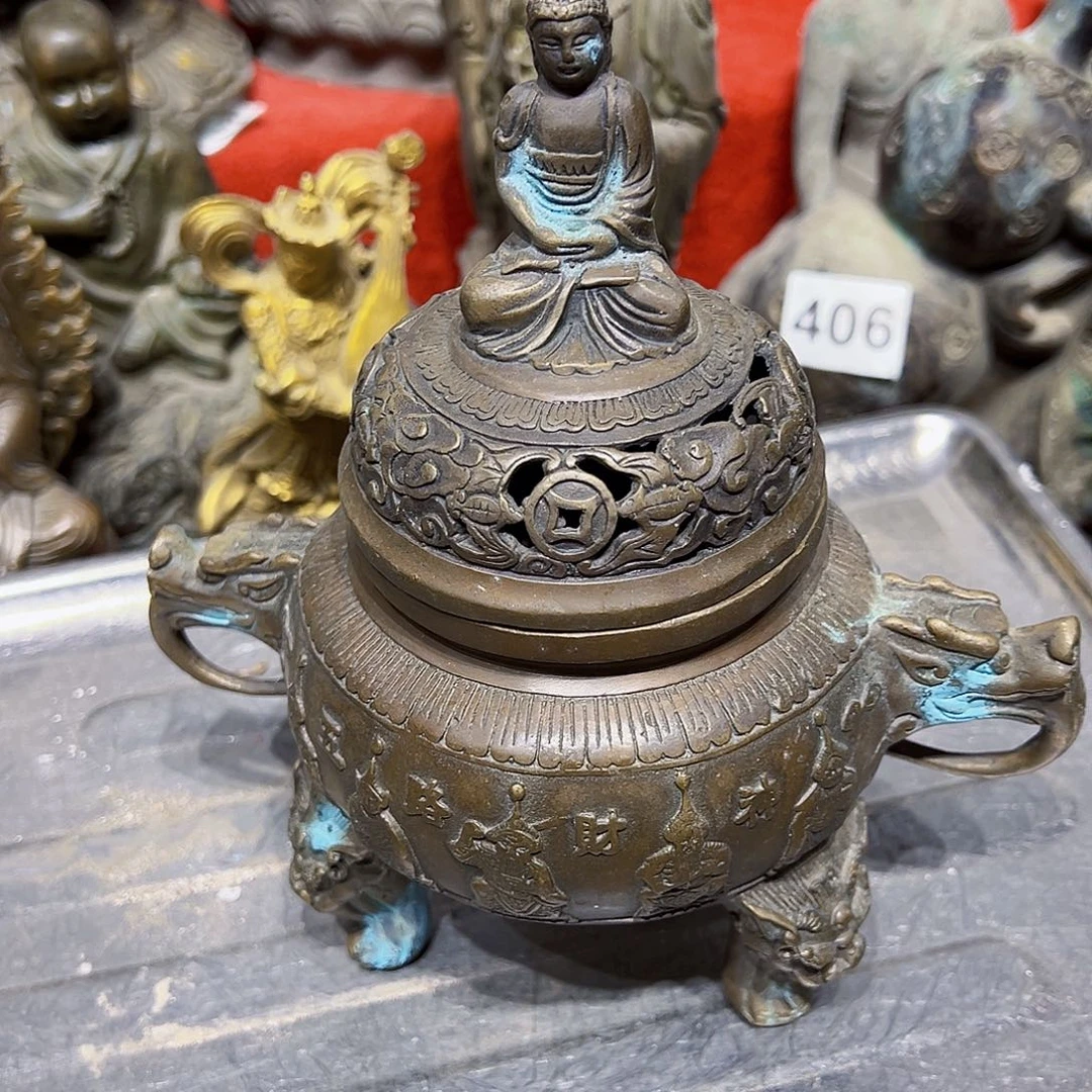 东***士黄铜摆件工艺品摆件