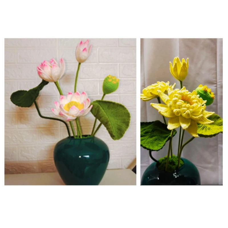 巧巧手作的荷花手钩花视频教程