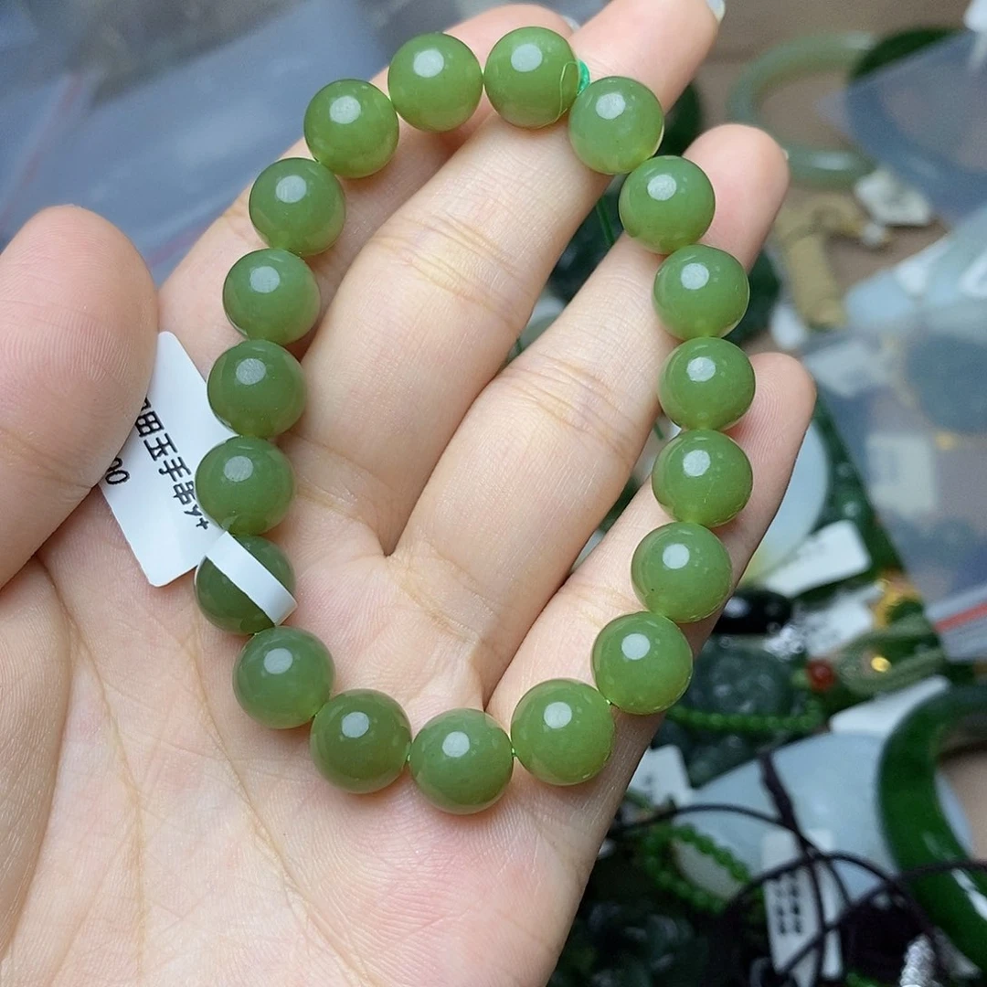 手串未镶嵌和田玉（黄玉）