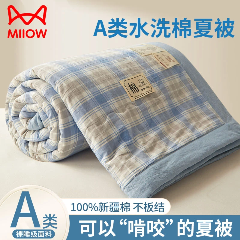 新疆棉花夏被空调被夏凉被纯棉被子春秋被棉絮非全棉被被芯可机洗
