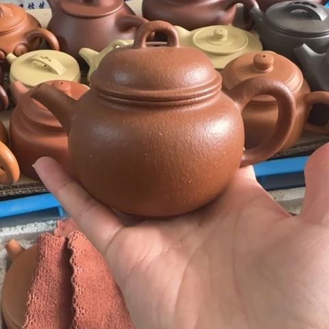 紫砂茶壶金降坡泥180cc
