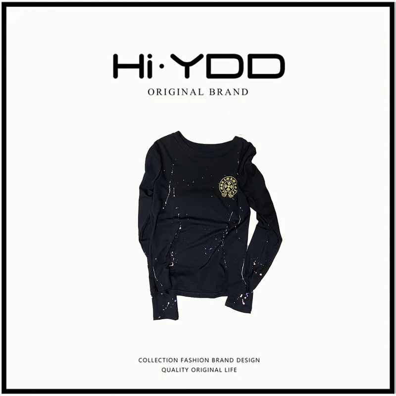 YDD•B595 春秋显瘦印花长袖修身打底