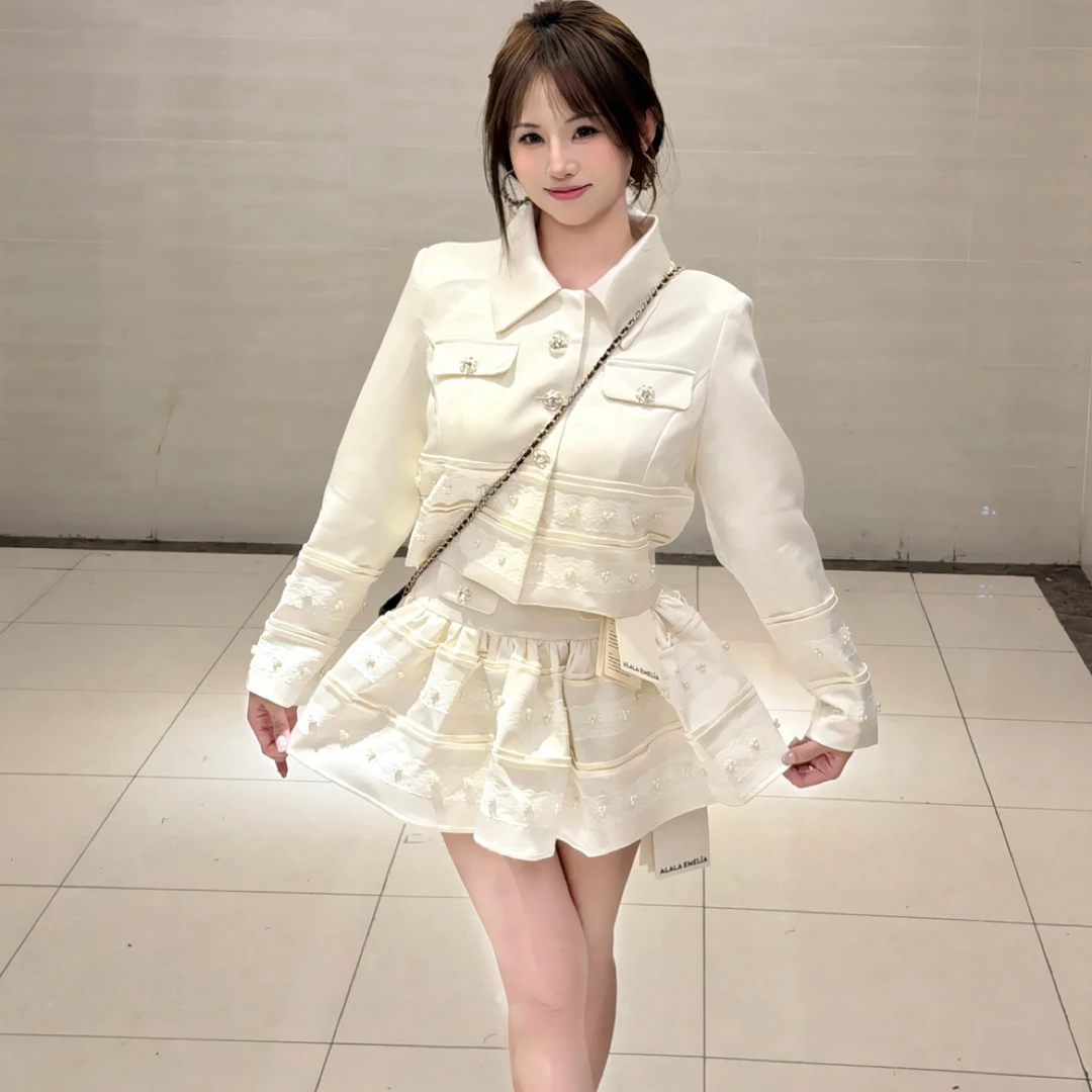 翻领短款短袖修身型女夏季短外套小香风时尚修身女装气质